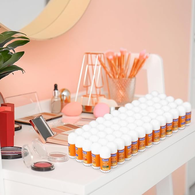 75 Pcs Mini Sunscreen Lip Balms Bulk SPF 15 Lip Balm Sticks Lip Balm Favors with Sunscreen Employee Staff Appreciation Gifts Bulk Team Coworkers Christmas Gifts for Outdoor Travel Beach-BrightBean Baby