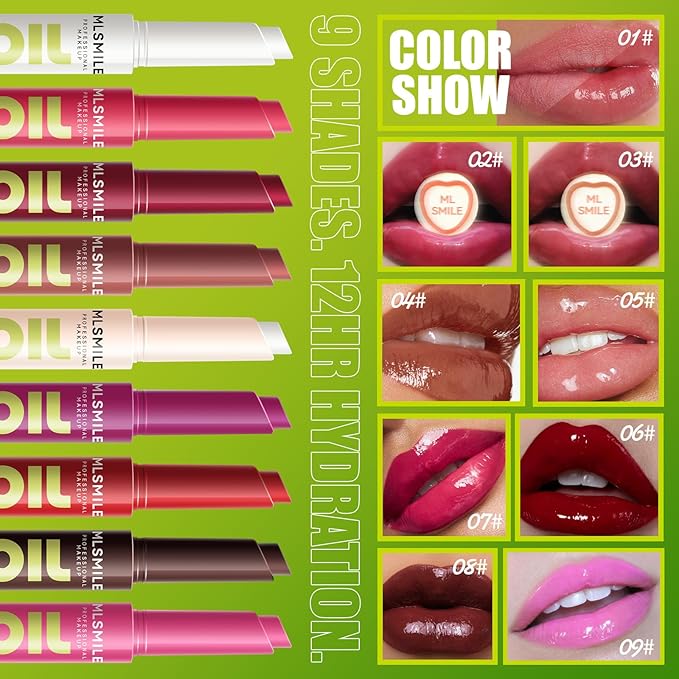 3 Colors Slick Click Lip Balm Set Hydrating Jelly Lipstick Tinted Lip Stain Lip Gloss, Moisturizing, Lightweight, Buildable, Pigmented Vegan Lip Balm, Glossy Lip Makeup for Girls (A)-BrightBean Baby