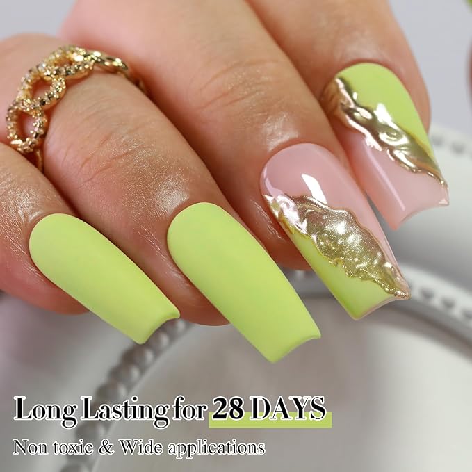 Double Rhythm Pastel Green Gel Polish Sheer Neutral Natural Light Milky Same Color Same Bottle 15ML Jelly UV Nail Art DIY at Home (Pale Green-A1410)-BrightBean Baby