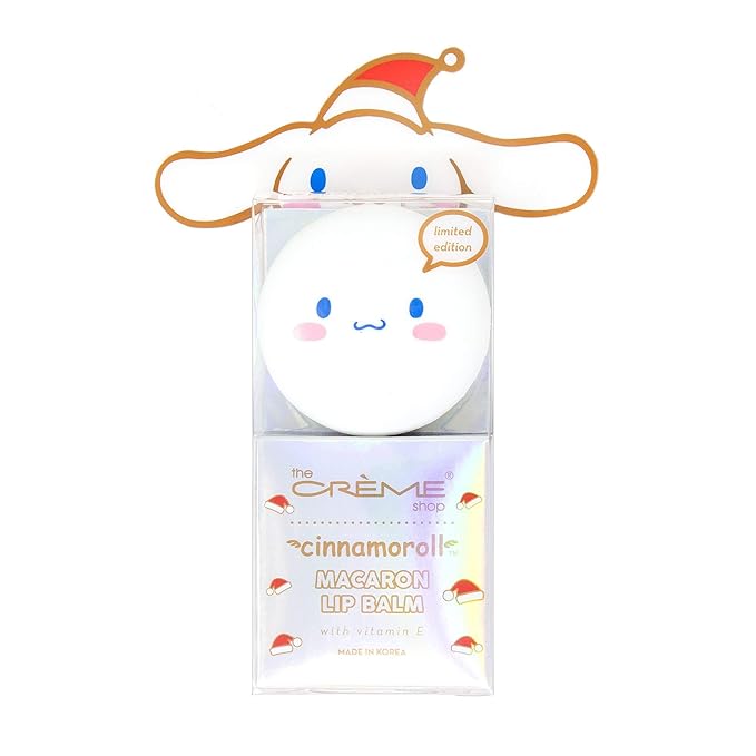 The Crème Shop x Sanrio Hello Kitty Macaron Lip Balm Korean Cute Scented Pocket Portable Soothing Advanced Must-Have on-the-go (Cinnamoroll Peppermint Cocoa)-BrightBean Baby
