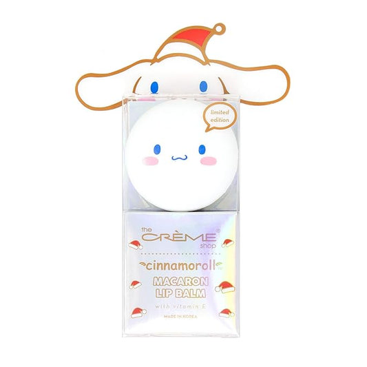 The Crème Shop x Sanrio Hello Kitty Macaron Lip Balm Korean Cute Scented Pocket Portable Soothing Advanced Must-Have on-the-go (Cinnamoroll Peppermint Cocoa)-BrightBean Baby