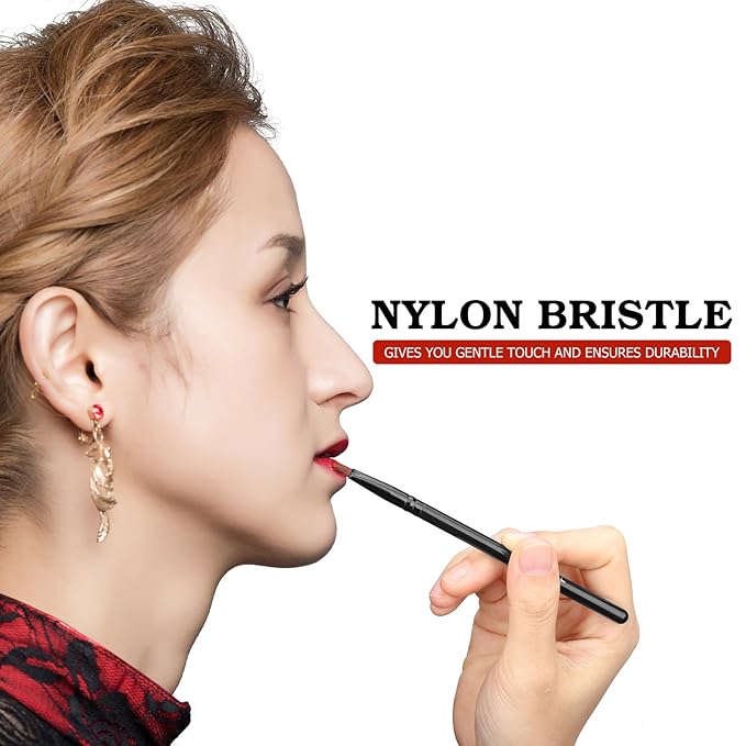 Luxspire Lip Brush Concealer Brushes 2 Pieces, Lipstick Gloss Brushes Applicators Eyeshadow Lip Liner Makeup Brush Cosmetics Make Up Tools, Small Make Up Brushes-BrightBean Baby