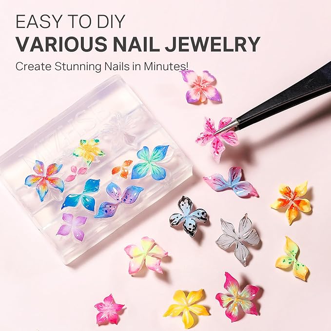 MIZHSE 2Pcs 3D Nail Gel Sculpting Gels, Clear and White Solid Builder Gel for Nails with Silicone Nail Molds Molding Gels 3D Art Non-Sticky Hand UV LED for Nails Salon Home DIY-BrightBean Baby