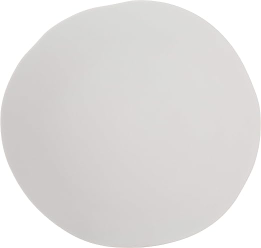 Carlisle FoodService Products Ridge Reusable Plate Rimless Plate for Home and Restaurant, Melamine, 11 Inches, Cement, (Pack of 12)