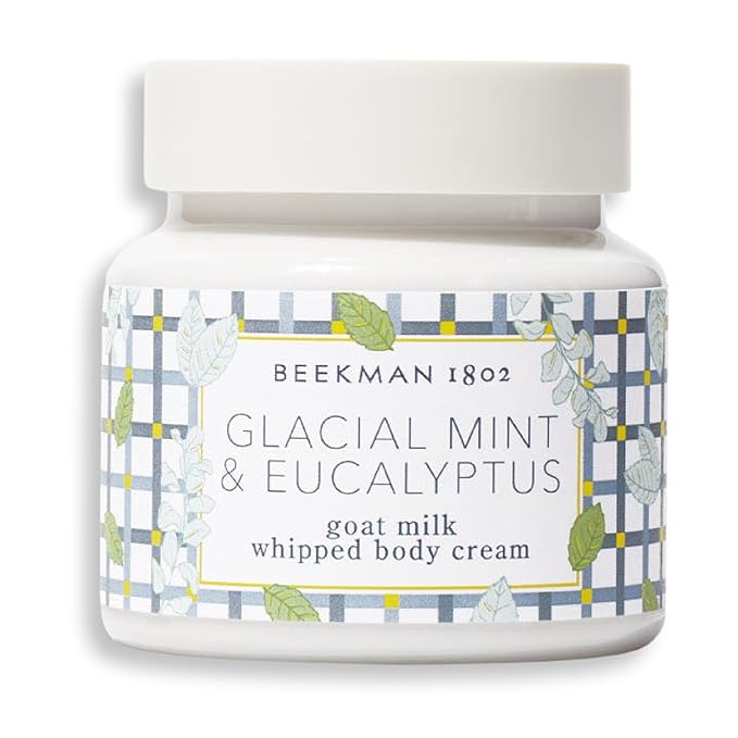 Beekman 1802 Glacial Mint & Eucalyptus Whipped Body Cream - 8 oz - Scented - Moisturizes, Soothes & Softens - With Coconut Oil & Mango Seed Butter - No Irritation - Good for Sensitive Skin-BrightBean Baby