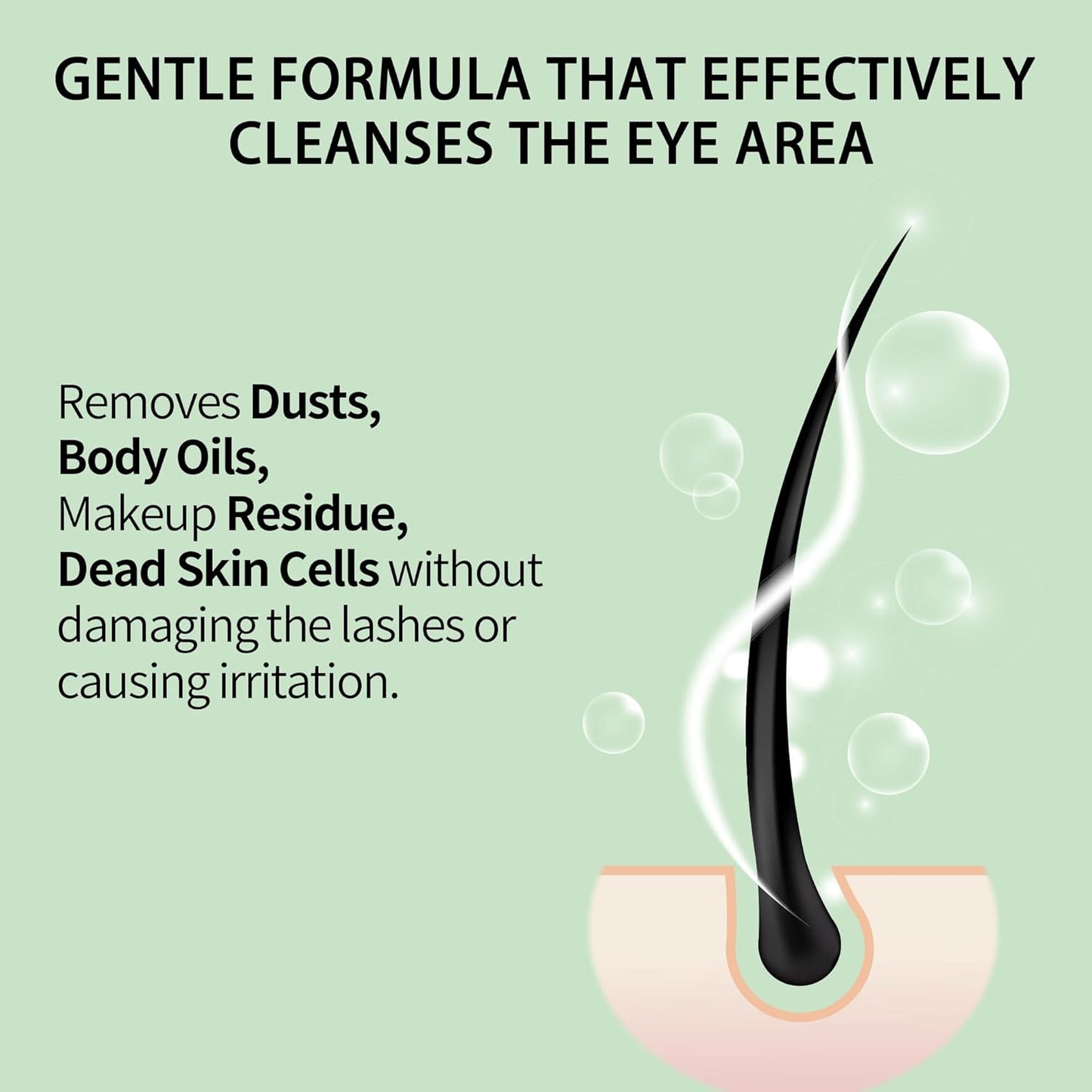 Lash Shampoo Bulk, Eyelash Cleanser for Extensions 2 Liters, Safe Makeup Remover, Non-irritating or Burning Eyelid Foaming Cleanser for Professional Salon and Home Use (Forest-2L)-BrightBean Baby