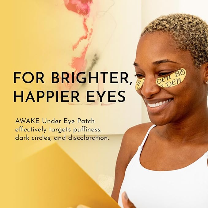 Bolden Awake Under Eye Patch | Eye Mask For Dark Circles, Puffiness & Discoloration | Brightening Eye Pads With Niacinamide, Alpha Arbutin, Tranexamic Acid & Vitamin C | 10 Pairs-BrightBean Baby