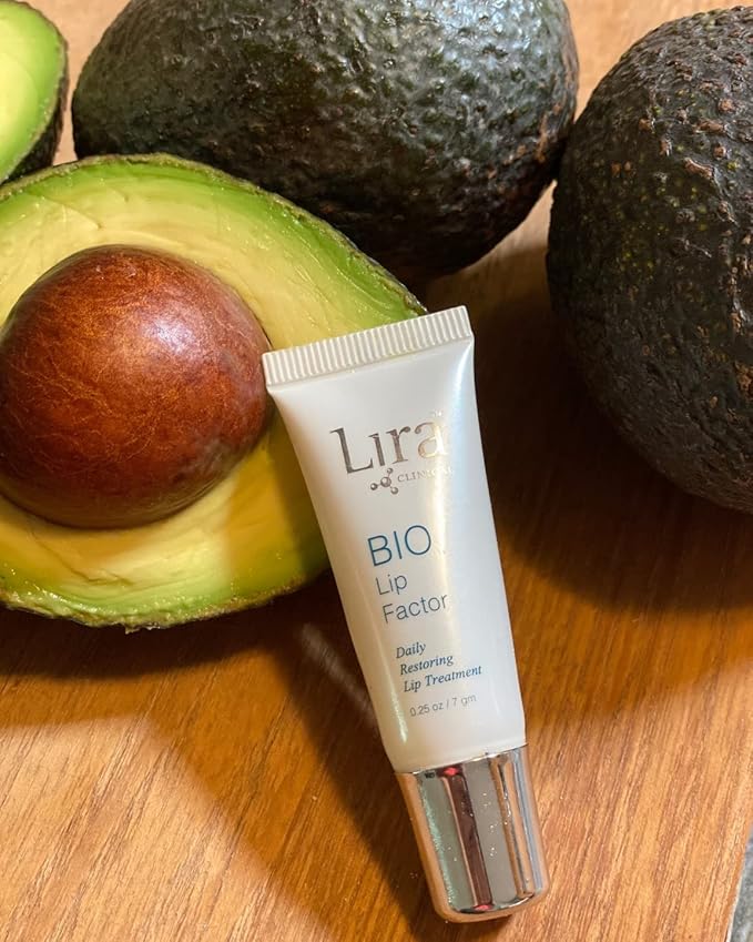 Lira Clinical Bio Lip Factor - Lip Balm SPF 15 for Soft, Full, and Supple Lips - Lip Treatment with Peptides, Vitamin C, E, Jojoba Oil, Avocado Oil - Lip Moisturizer for Dry Lips - 0.25 Ounce-BrightBean Baby