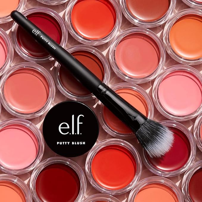 e.l.f. Putty Blush, Creamy & High-Pigment Formula For A Natural Glow, Delivers A Semi-Matte & Powder Finish, Vegan & Cruelty-Free, Fiji