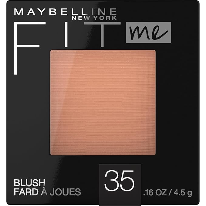 Maybelline Fit Me Blush, Lightweight, Smooth, Blendable, Long-lasting All-Day Face Enhancing Makeup Color, Coral, 1 Count-BrightBean Baby