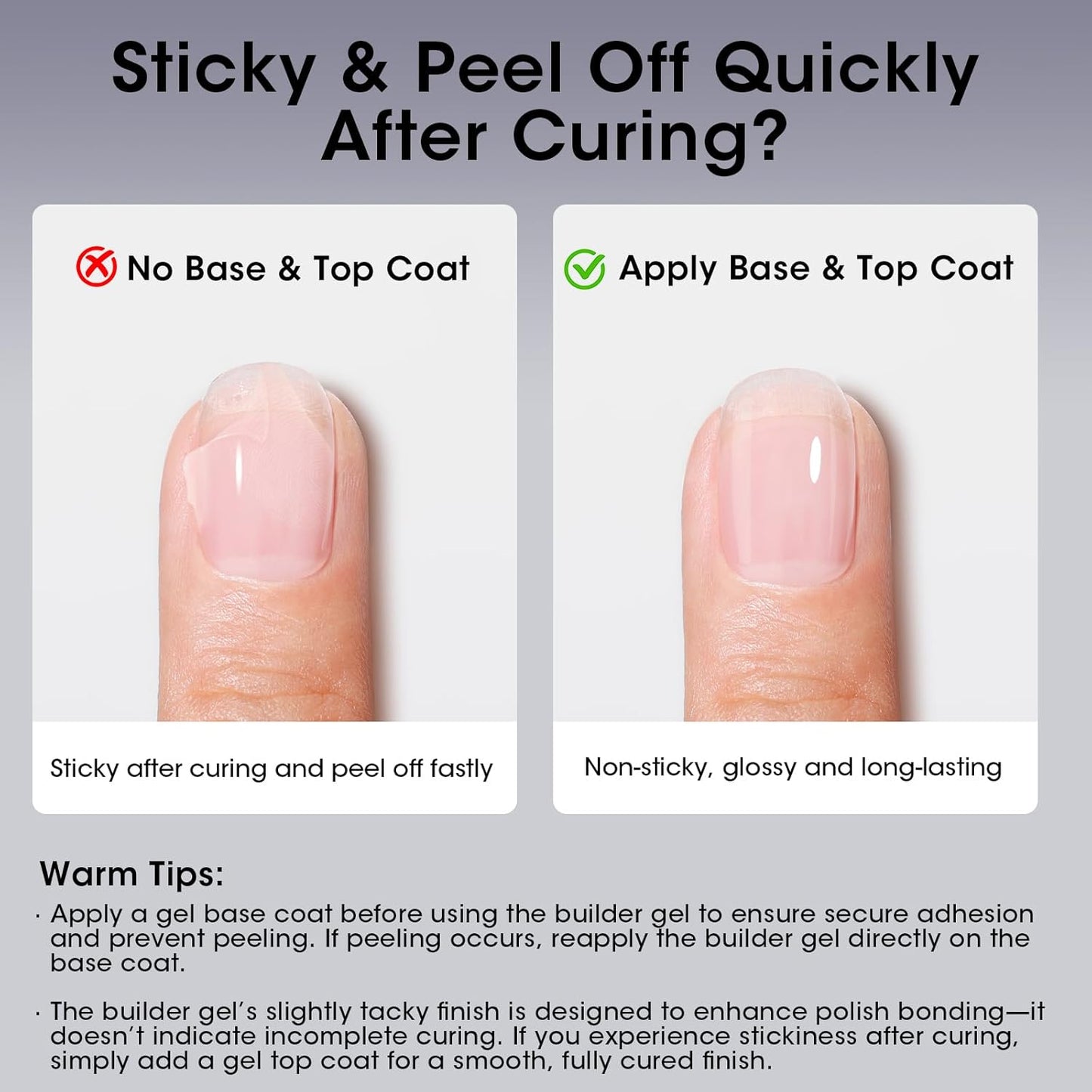 Gellen Salon-Grade Builder Gel for Nails, 5 in 1 Hema Free Clear Builder Gel for Nail Apex Strengthener 20ml Clear Builder GelNail Polish in Upgraded Bottle U V Cured for Home DIY-BrightBean Baby