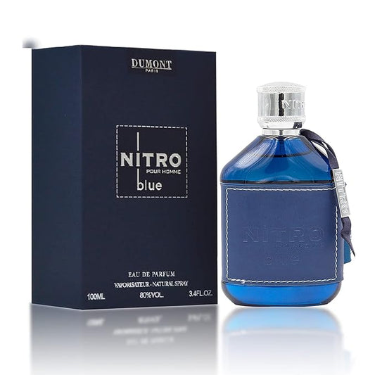 Nitro Blue Eau De Parfum - Uplifting Floral & Woody Fragrance - 3.4 Fl Oz-BrightBean Baby
