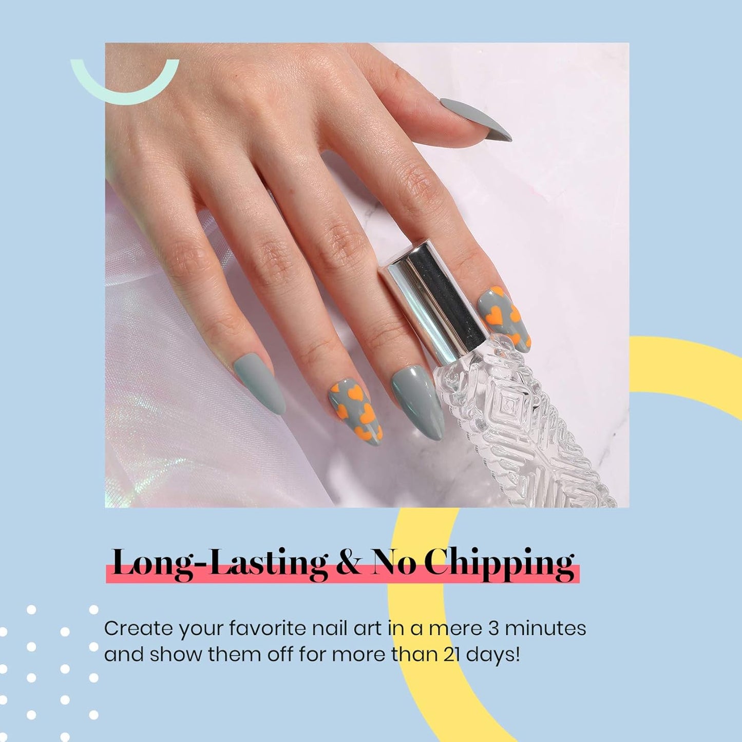 Beetles Grey Gel Nail Polish - Fall Elegance All Season Gel Polish Soak Off U V LED Nail Lamp DIY Home Salon Manicure Nail Art 0.51 Oz Gifts for Women-BrightBean Baby