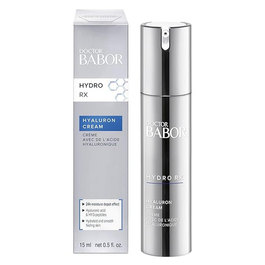 DOCTOR BABOR HydroRX Hyaluron Cream, Lightweight Hyaluronic Acid Face Moisturizer for Dry Skin, Prevents Moisture Loss and Reduces Dryness Lines, Fragrance Free-BrightBean Baby