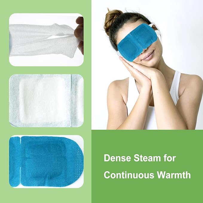 5PCS Steam Eye Mask, Relieve Eye Fatigue, Can be Used for Eye Relaxation, Jet Lag or Insomnia, Disposable Heated Steam Eye Mask, Rich in Nutrients Heated to Promote Absorption (Fragrance-Free)-BrightBean Baby