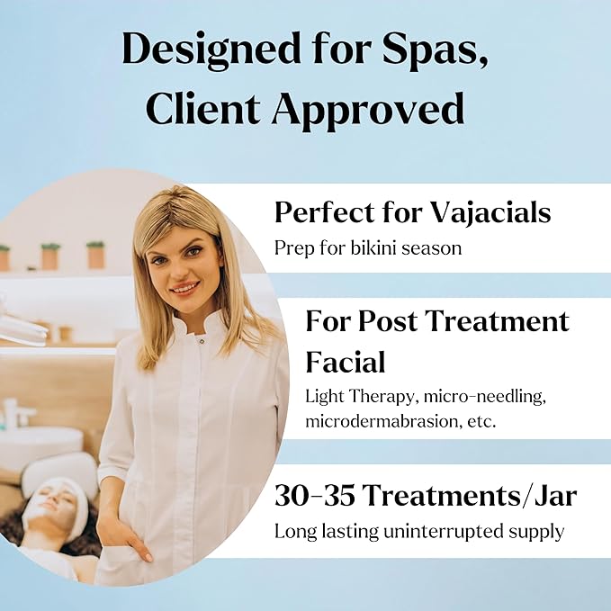 Jelly Face Mask for Facials - Hyaluronic Acid Hydrating, Brightening & Nourishing Jelly Mask with Free Jade Roller & Spatula | Professional Hydrojelly Masks | Vajacial Jelly Mask Powder | 23 Oz Jar-BrightBean Baby