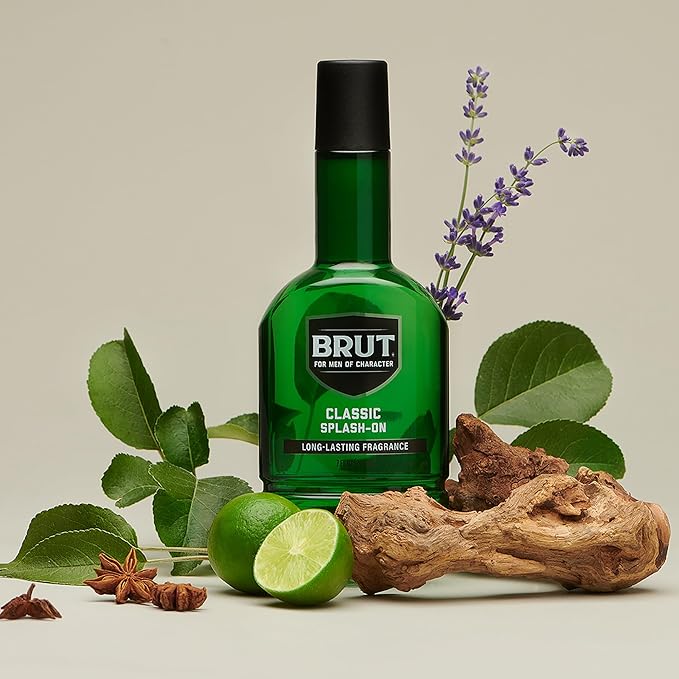 Brut Splash-On Original Fragrance - Bold, Masculine Cologne for Men - Long Lasting Mens Fragrance With Spicy Woods, Floral, and Citrus Notes - 7 oz-BrightBean Baby