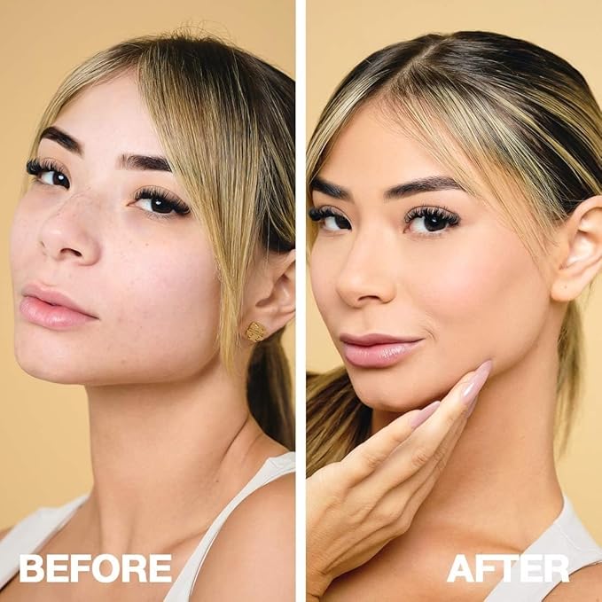 Palladio Full-Coverage Color Correction CC Cream, Oil-Free with Peptides & Vitamin C, Best for Correcting Redness and Uneven Skin Tone, Buildable Foundation Coverage (Light 21C)-BrightBean Baby