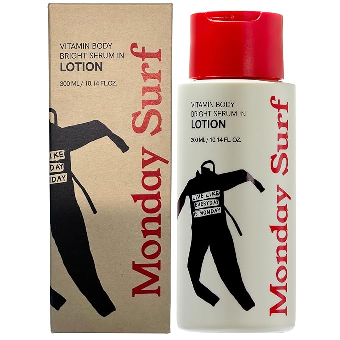 Vitamin Body Lotion-Vanilla Woods Scent, Glow Skin, Korean Body Lotion, 24-Hour Moisture Skin Care, Niacinamide, Vitamin C, Vegan, for Women & Men 10.14 Fl Oz-BrightBean Baby