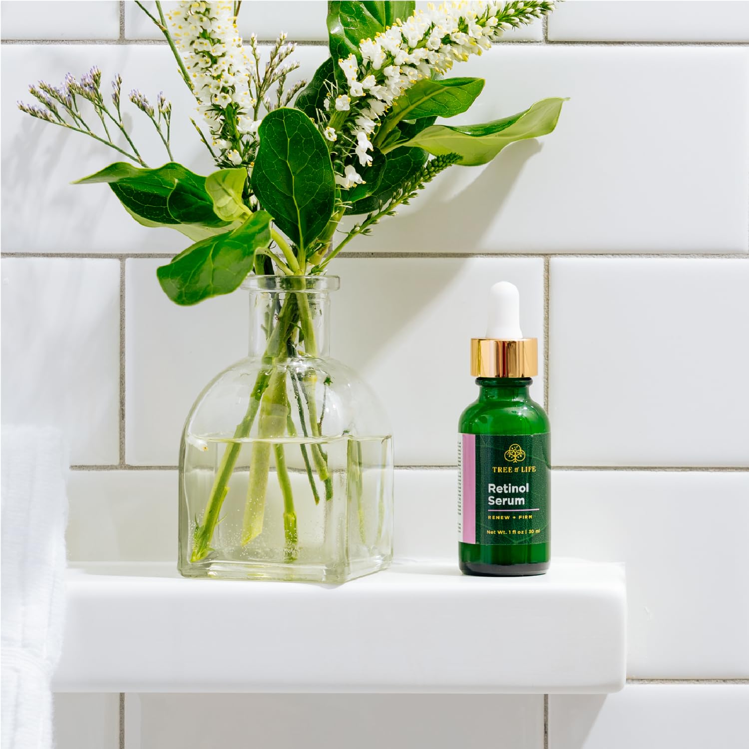 Tree of Life Beauty Retinol Serum, Skin Smoothing Face Oil for Dark and Age Spots and Fine Lines, Facial Serums for Dry and Sensitive Skin Care with Hyaluronic Acid for Soft Skin, 2 Fl Oz (pack of 2)-BrightBean Baby