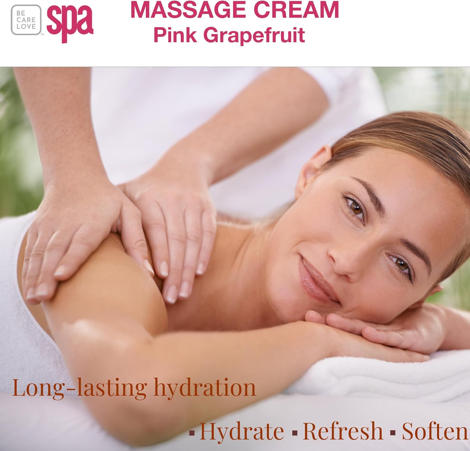 BCL SPA Massage Cream - Body Lotion & Body Cream with Organic Pink Grapefruit, Shea Butter, Aloe Vera, Vitamin E, Argan, and Almond Oils - Nourish & Revitalize skin. Home/Professional use 16 fl oz-BrightBean Baby