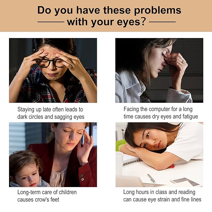 Caffeine Eye Serum, Eye Lift Serum with Vitamin C, Hyaluronic Acid, Collagen - Reduces Puffiness, Dark Circles, Under Eye Bags 1 oz / 30 ml-BrightBean Baby