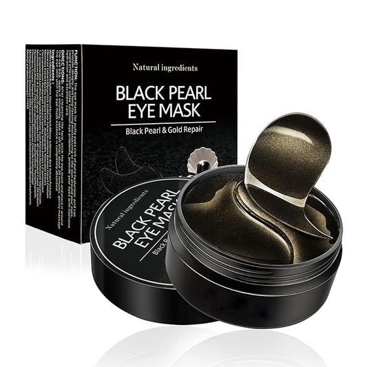 Under Eye Patches for Puffy Eyes: 60PCS Collagen Eye Gels Pads - Black Pearl Under Eye Mask - Reduce Dark Circles & Bags - Skin Eye Care Products-BrightBean Baby