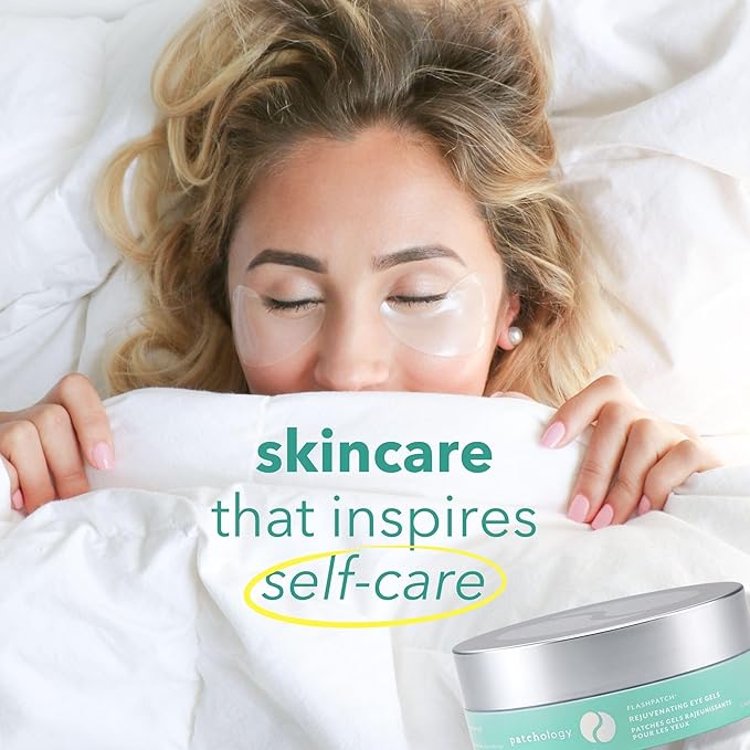 Patchology Rejuvenating Under Eye Gels - Hydrating Eye Mask w/Caffeine & Collagen - Under Eye Patches For Dark Circles - Puffy Eyes Care, minimize Puffiness & Wrinkles Reducer (15 Pairs)-BrightBean Baby