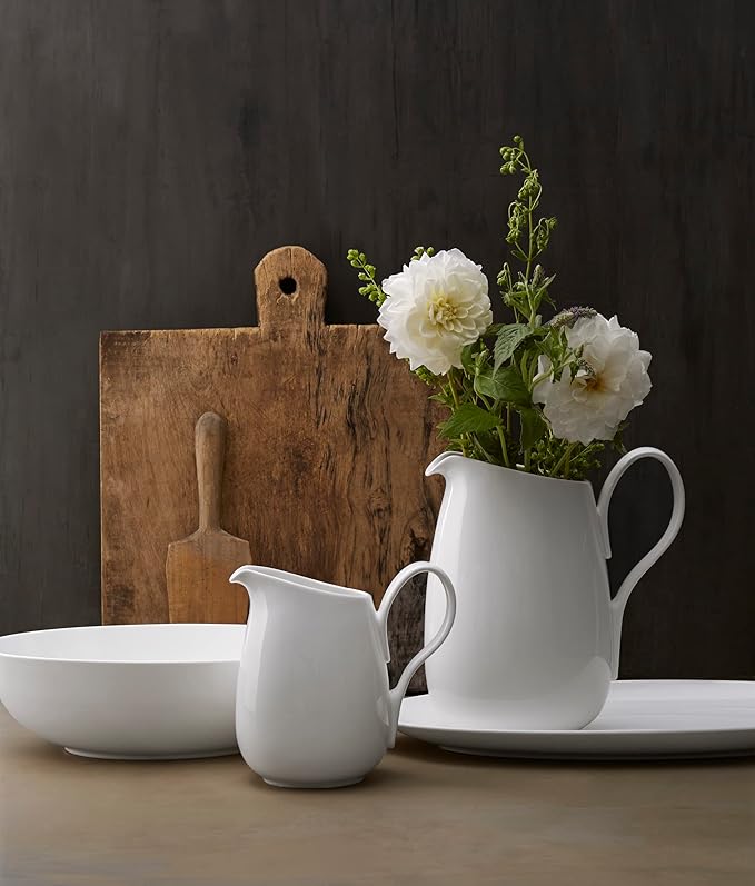 nambe Skye Oval Platter | Bone China Serving Tray for Appetizers, Snacks, and Sandwiches | 17 x 8 Inch | Dishwasher and Microwave Safe