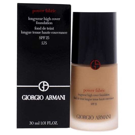 Giorgio Armani Power Fabric Longwear High Cover Foundation SPF 25 - 5.75 Women Foundation 1 oz-BrightBean Baby