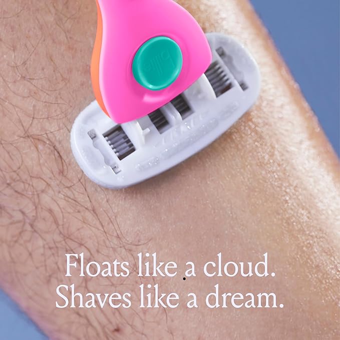 Billie Razors for Women Shave Kit – Women’s Razor + 4 x 5-Blade Razor Refills + Magnetic Holder – Malibu-BrightBean Baby