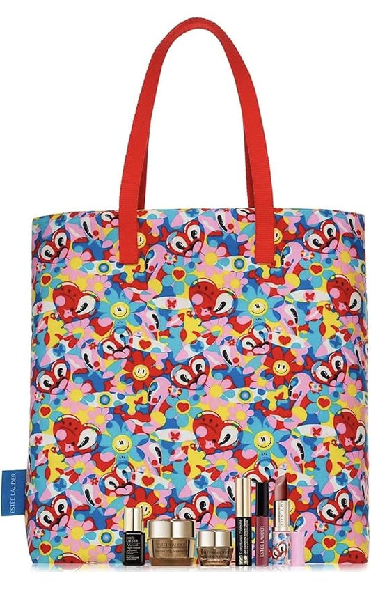 Estee Lauder 7 pieces Travel set Even-Tone, Lift & Glow with Full Size TOTE-BrightBean Baby