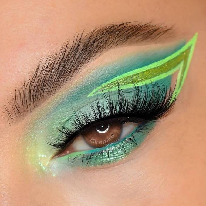 Fox Eye Lashes Wispy False Eyelashes Natural Look Clear Band Lashes 20mm 3D Mink Lash Cat Eye Spiky Strip Eyelashes Pack by Kiromiro-BrightBean Baby