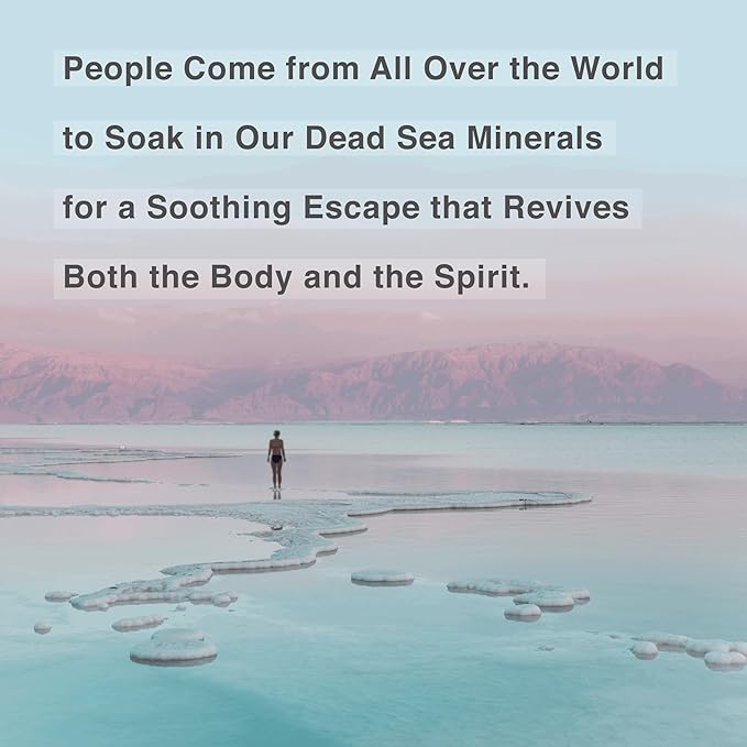 One With Nature 100% Pure Dead Sea Salt for Bath Eucalyptus, 2.5oz 6Pack. Dead Sea Salt is high in 21 Essential Minerals, Such as Magnesium, Sulfur, Zinc, Potassium. Skin Nourishing and Therapeutic.-BrightBean Baby