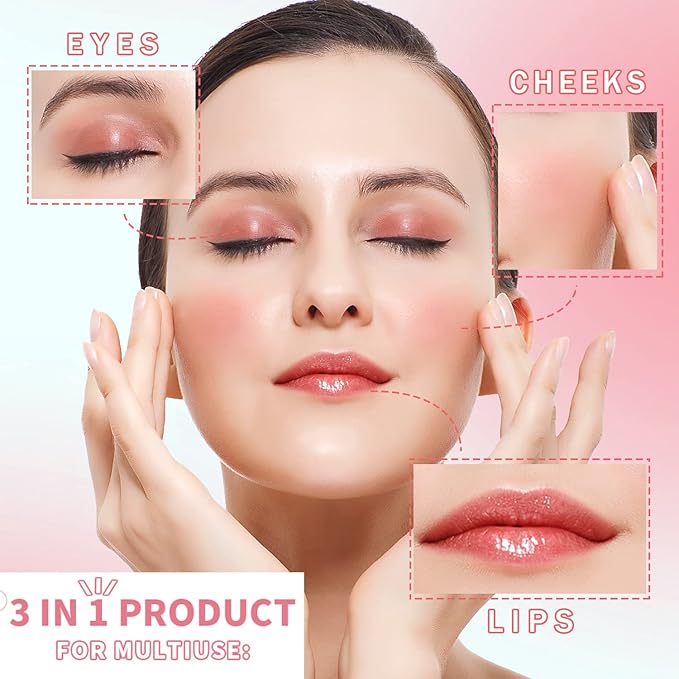 4 Pcs Fruit Lip Stain Set, Vivid Watery Lip Tint Lip Gloss, Plump Velvet Lip Tint Stain, Natural Matte Liquid Lipstick for Lips Cheek Eye, Non-Stick Cup Mini Tinted Lip Long lasting Waterproof-BrightBean Baby