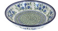 Blue Rose Polish Pottery - Blue Tulip Large Salad Bowl - 9.75" Diameter - Great Bowl for Salad, Pasta, or Serving Guests
