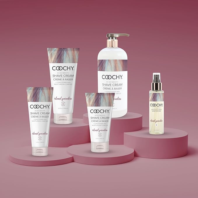 Coochy Intimate Shaving Cream | Shave Conditioner & Moisturizer for Face & Body | Ideal for Sensitive Skin Care, Anti-Bump | Island Paradise, 32 oz-BrightBean Baby