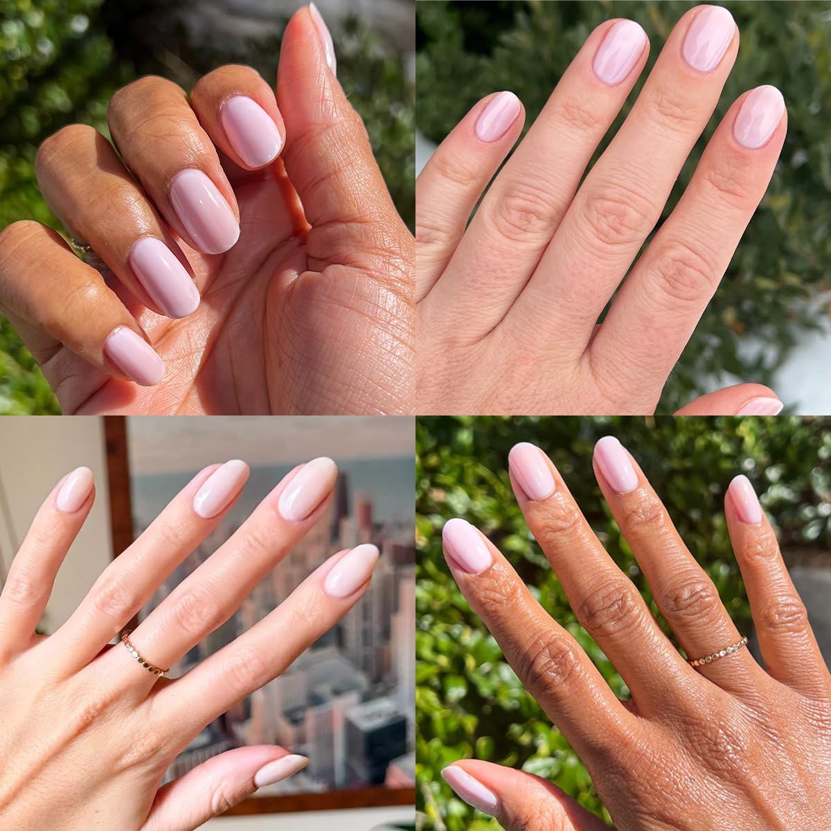 Olive & June Long-Lasting Nail Polish | Gel-Like Finish No Lamp Needed Lasts up to 10 days | Salon-Quality Color at Home | 15-Free, Vegan & Cruelty-Free Chip-Resistant Shine | Strawberry Scone-BrightBean Baby