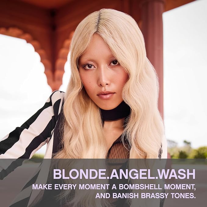 KEVIN.MURPHY BLONDE.ANGEL.WASH - Blonde Shampoo - Purple Shampoo for Blonde & Grey Hair - Colour Enhancement Hair Care - Colour Safe - Paraben & Sulphate Free - 250 mL /8.4 fl oz-BrightBean Baby