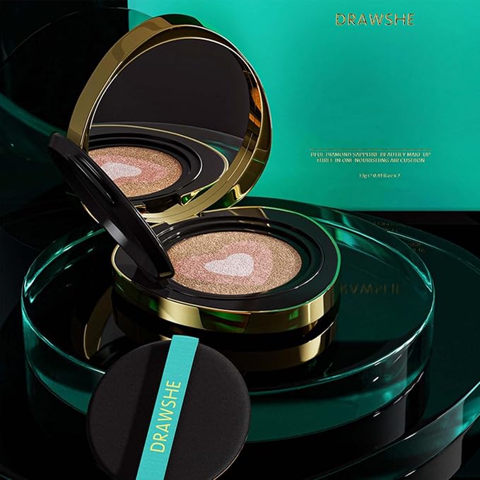 Full Coverage Foundation Air Cushion CC Cream Concealer Moisturizing Nourishing Natural Long-Lasting Even Skin Tone For All Skin Types-BrightBean Baby