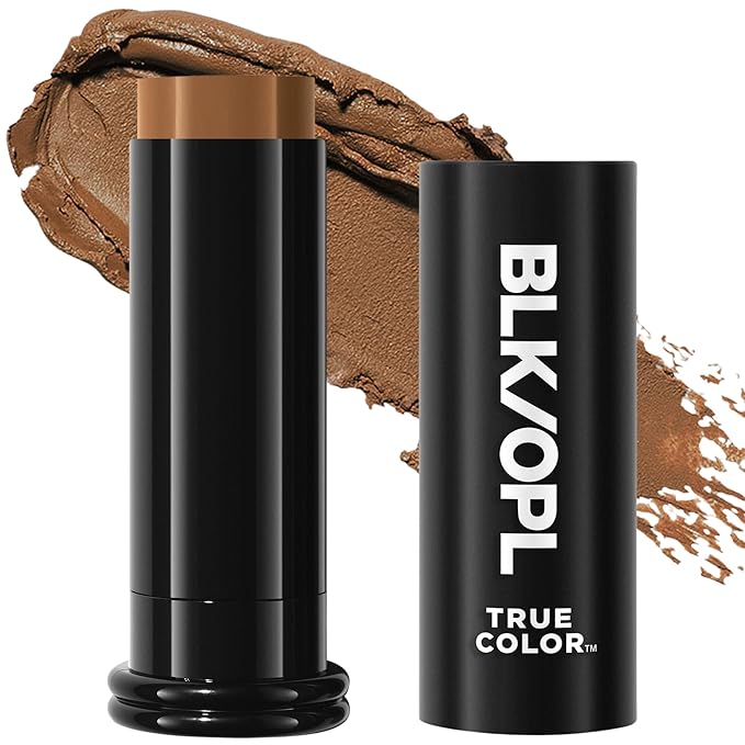 BLK/OPL Skin Perfecting Foundation Stick, SPF 15 Buildable & Blendable Face Foundation Makeup with Matte Finish - Full Coverage, Color Correcting & Sculpting - Hypoallergenic (Amber)-BrightBean Baby