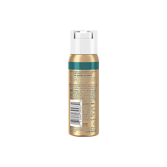 L'Oreal Paris Elnett Hair Care Elnett Satin Extra Strong Hold Hairspray - Unscented, Long Lasting + Humidity Resistant, Hair Styling Spray, 2.2 Oz-BrightBean Baby
