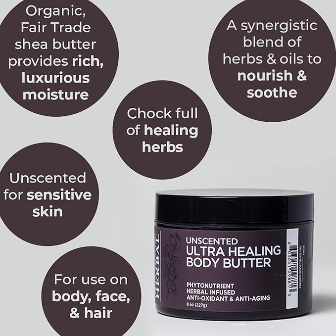 Ora's Amazing Herbal Unscented Moisturizer Travel Set, Touchy Skin Salve, Unscented Body Butter & Body Oil Set, Travel Size, Eczema and Senstivie Skin-BrightBean Baby