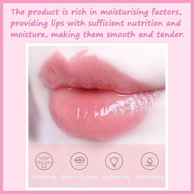1 PCS Bee Lip Balm Lip Mask Honey Pot, Strawberry Moisturizing Sleeping Lip Mask Overnight with Sticks, Lip Balm Honey Pot Lip Balm Hydrating Prevention Dry and Crack Lip Scrubs Exfoliator-BrightBean Baby