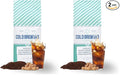 Cold Brew Organic Coarse Ground Flavored Coffee, Hazelnut Flavor, Dark Roast, Colombian Supremo, Coarse Grind for Cold Brew & French Press,1 LB (Pack of 2)