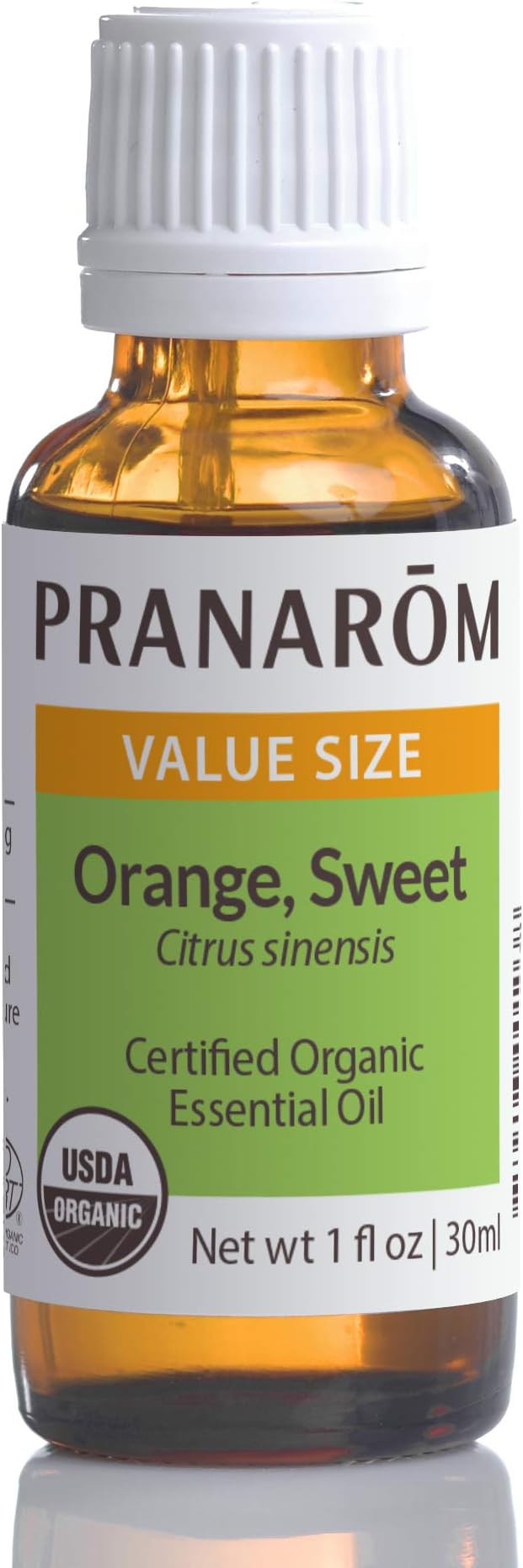 Pranarom USDA Certified Organic Sweet Orange Essential Oil (30ml), 100% Pure Undiluted Therapeutic Grade from Mexico for Aromatherapy, Diffuser, Citrus Scent, Soothing, DIY Cleaning-BrightBean Baby