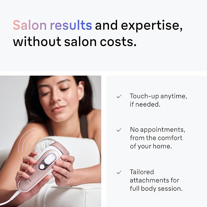 Braun IPL Skin i·expert, at Home Laser Hair Removal, Permanent Visible Hair Reduction, Holiday Gifts for Women and Men with Free App, SMART IPL, Vanity Case, Venus Razor, 4 Smart Heads, PL7387