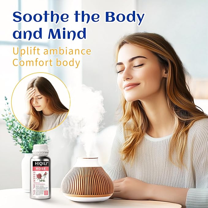 HIQILI Rose Essential Oil for Diffuser, Soap, Perfume & Candle Making - 16 Fl Oz-BrightBean Baby