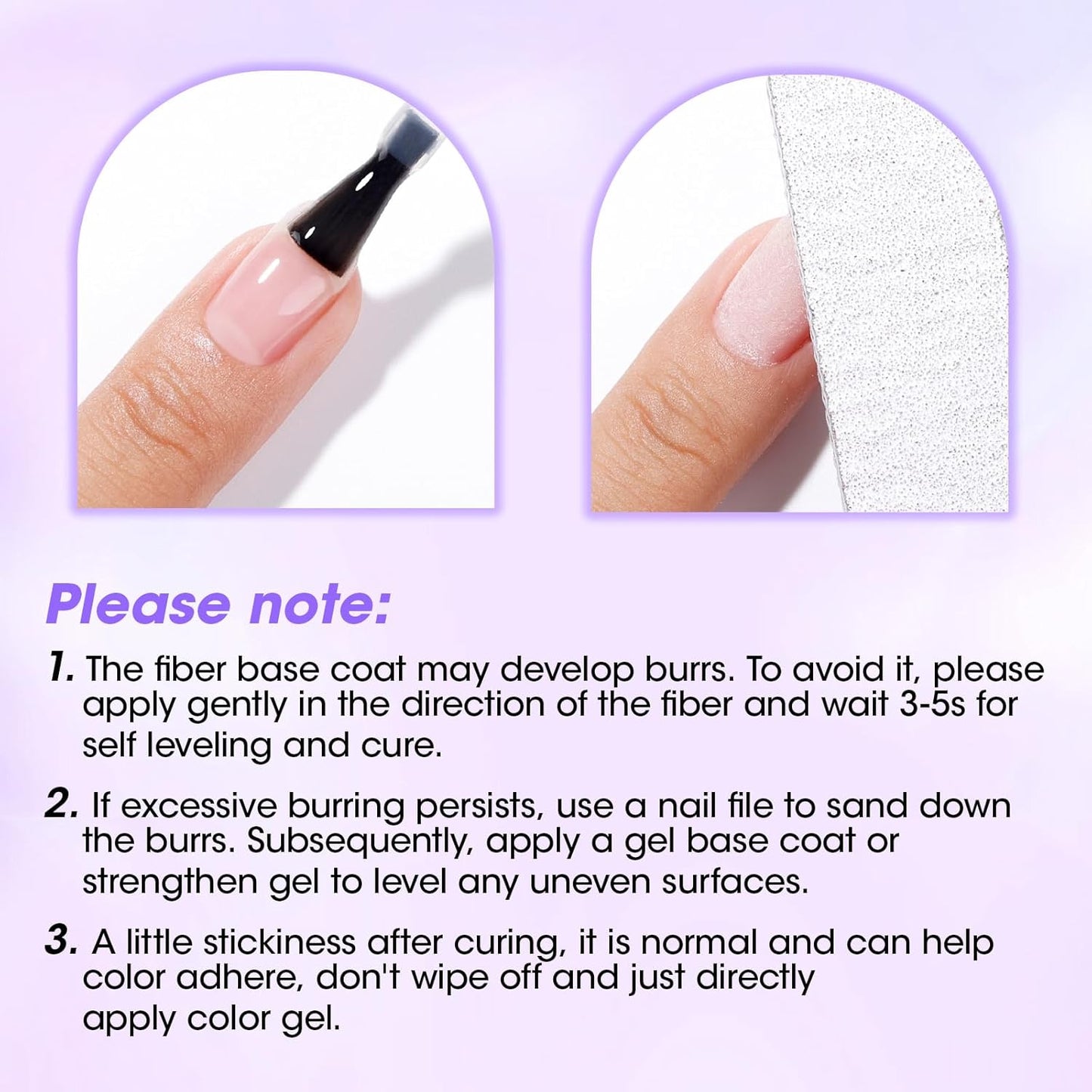 GELLEN Fiber Glass Base Gel Polish, 0.51 Fl.oz Clear Nail Strengthener for Repair Broken Damaged Thin Weak Nails, Professional Soak Off UV Base Coat Salon Home-BrightBean Baby