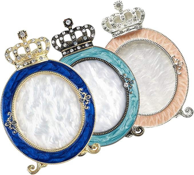 3 Pcs Nail Art Palette, Nail Art Painting Mixed Color Palettes Crown Nail Holder Retro Nail Art Display Board, Nail Art Display Tools Photography Props-BrightBean Baby